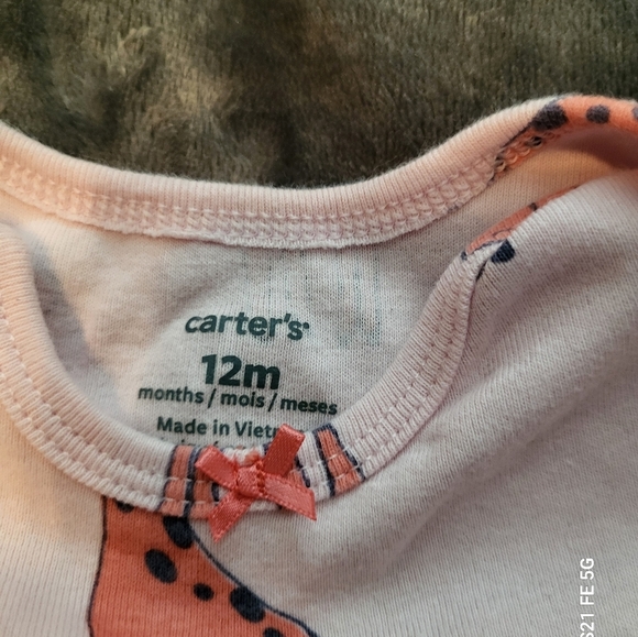 🩷 3/$15 Girls (12M) 4-Piece Baby Onesies Set 2 Long Sleeve, 2 short Sleeve, EUC - Picture 11 of 11